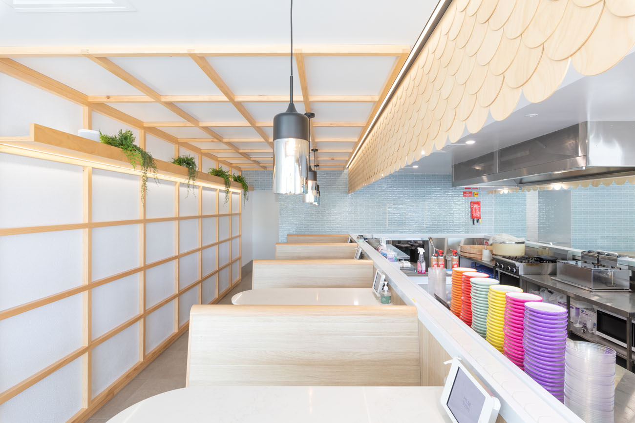 hana sushi interior by clui design