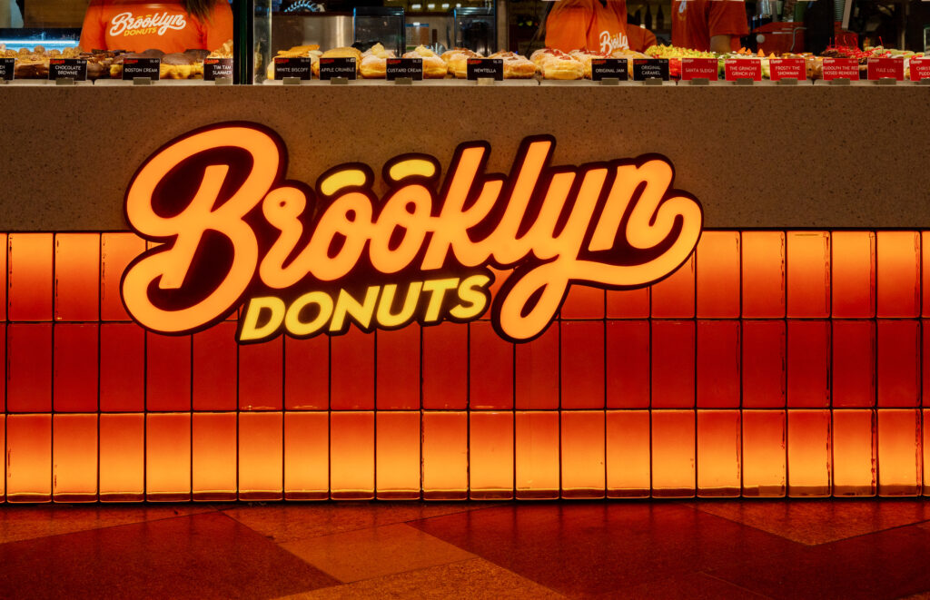 Brooklyn Donuts shop design by Clui Design